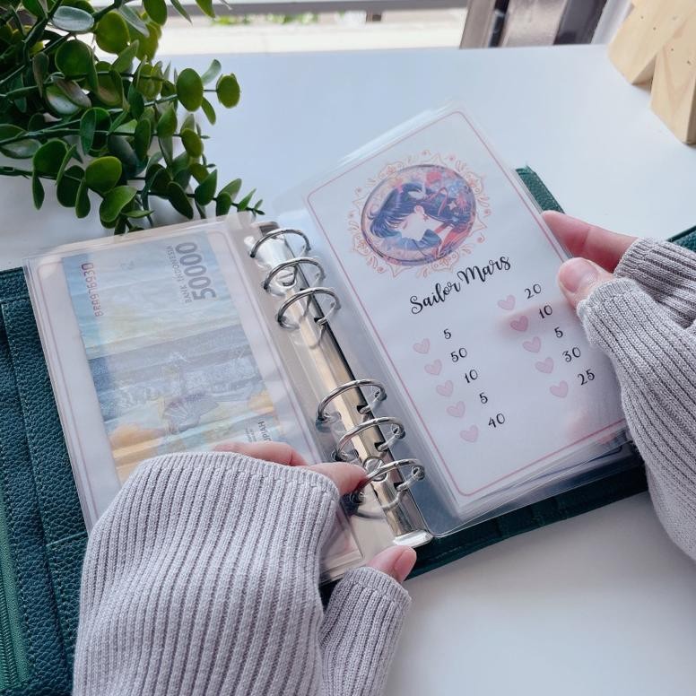 

saving challenge untuk binder A6 matte dan vellum glossy