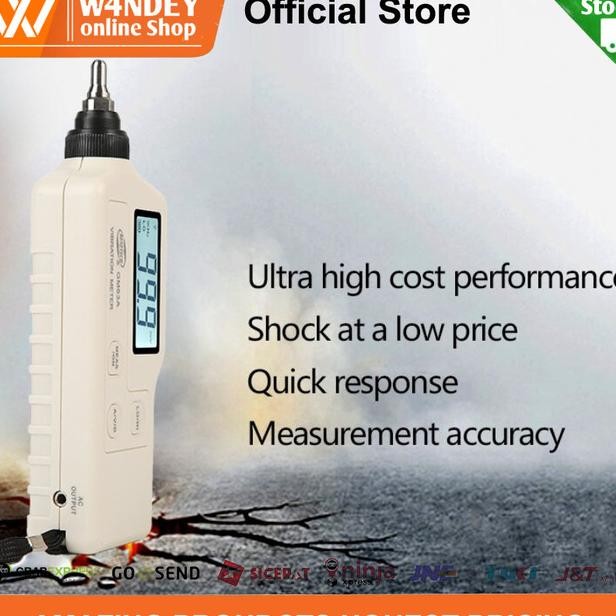 Benetech Gm63A Vibration Meter Alat Uur Vibrai Getaran Gm 63A