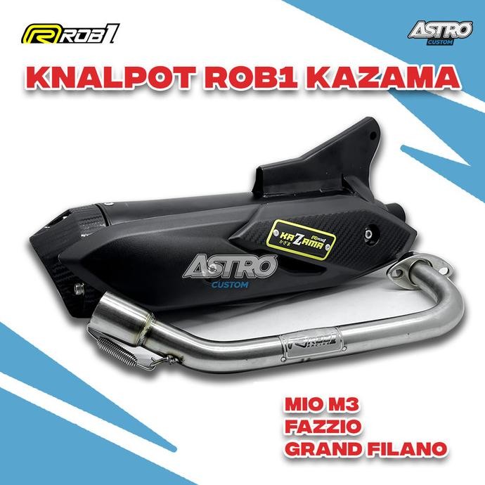 Knalpot ROB1 Kazama Mio M3 Mio S Z 125 Filano Fazzio Gear Freego