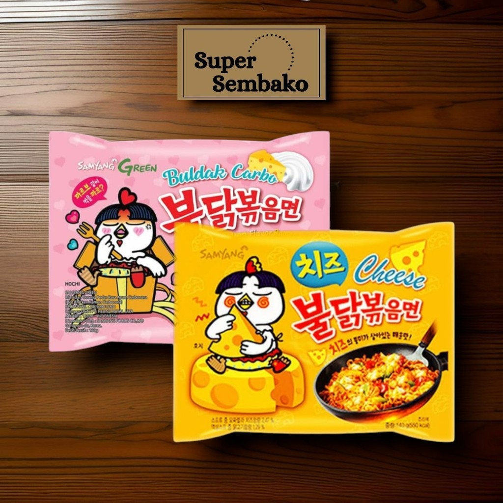 

MIE INSTAN KOREA SAMYANG GREEN HOT CHICKEN RAMEN KEJU CHESEE / BULDAK CARBONARA / JJAJANG 140g