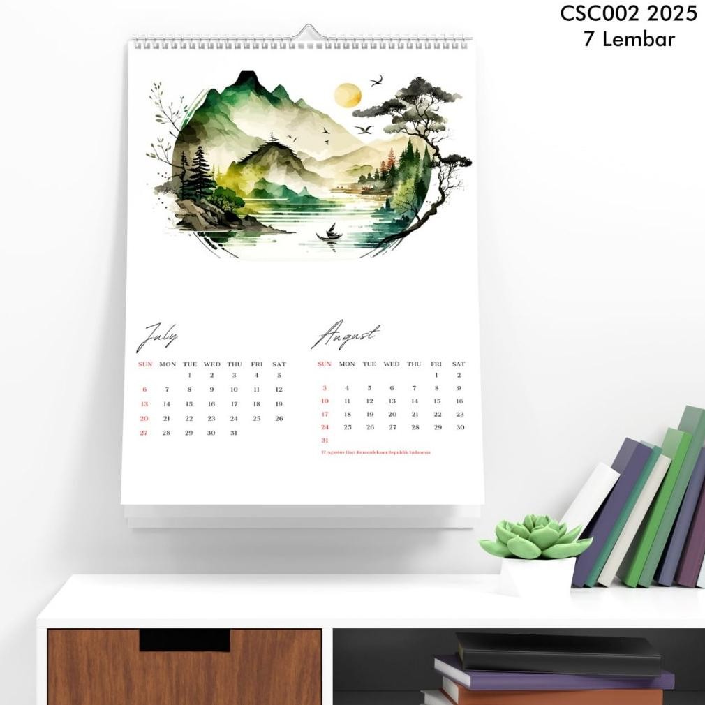 

TRY KALENDER 2025 KALENDER DINDING SPIRAL 2025 AESTHETIC KALENDER GANTUNG UKURAN A3