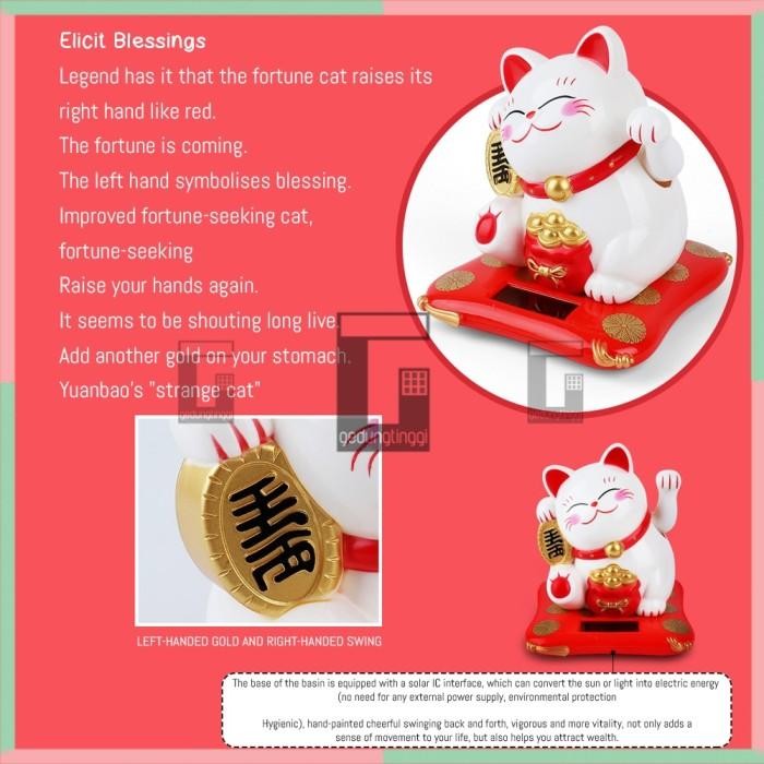 Pajangan Hiasan Miniatur Patung Kucing Hoki Rejeki Keberuntungan Gerak