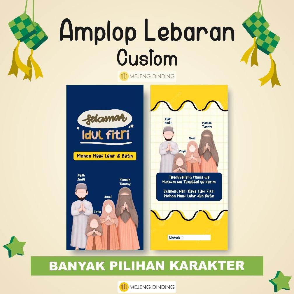 

GHT ( ISI 10 PCS ) AMPLOP LEBARAN CUSTOM NAMA KARAKTER / AMPLOP LEBARAN CUSTOM / CUSTOM AMPLOP LEBARAN 2024