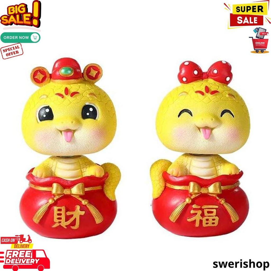 [Orgm] Pajangan Imlek Dekorasi Imlek Pajangan Rezeki 2025 Ular Pajangan Meja Pajangan Mobil Pajangan