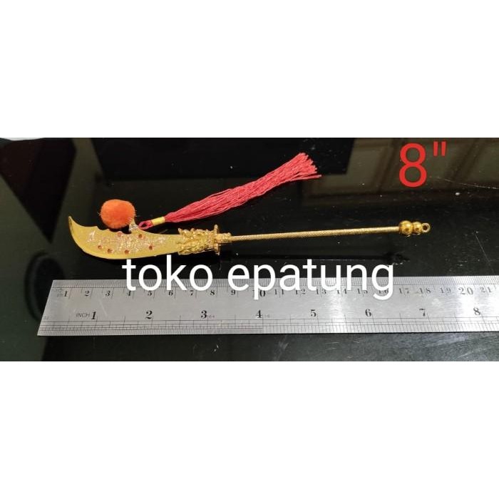 Senjata Pedang Kwan Kong Kwan Kung Guan Yu 8 Inch
