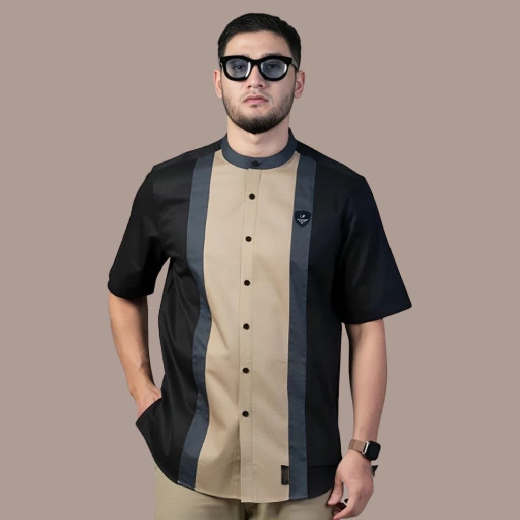 

ELZIOSTORE.10 BAJU KOKO PRIA DEWASA LENGAN PENDEK KOKO KURTA MUSLIM TRENDY BAHAN KATUN IMPORT BAJU