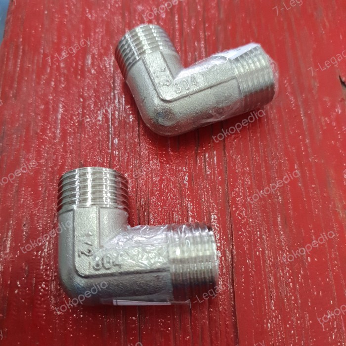 ] knee drat luar 1/2 inch stainless / elbow 1/2" drat luar stainless