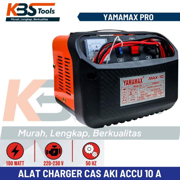 ><><><] Charge Aki 10A YAMAMAX PRO Battery Charger Accu 10 A Charger Aki Cas