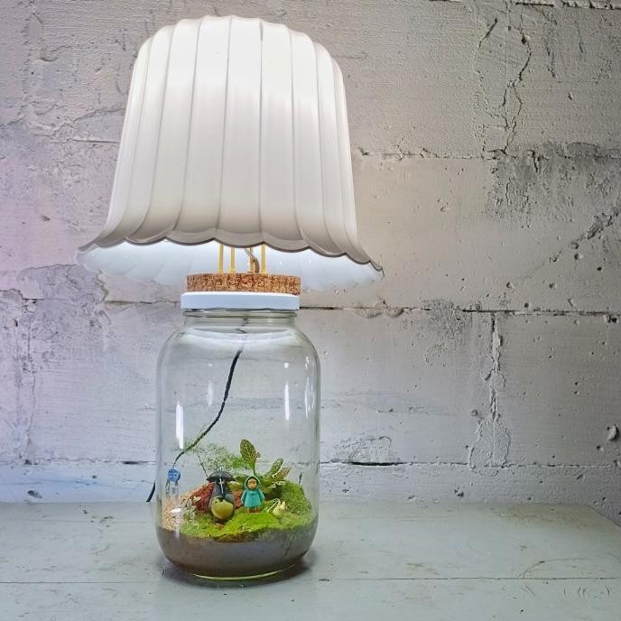 TERRA LAMP - GHIBLI MOSSSCAPE | TERRARIUM LAMPU MEJA
