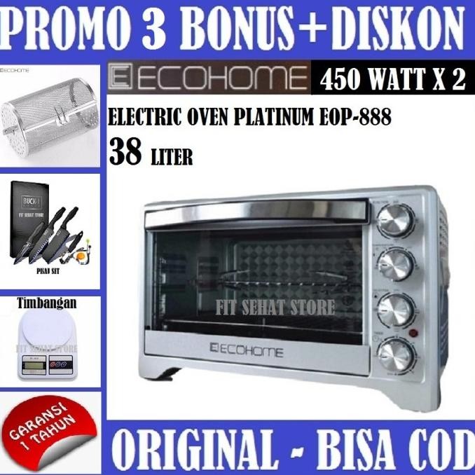 Ecohome Electric Oven Platinum Eop-888 - Oven Listrik Ecohome Low Watt