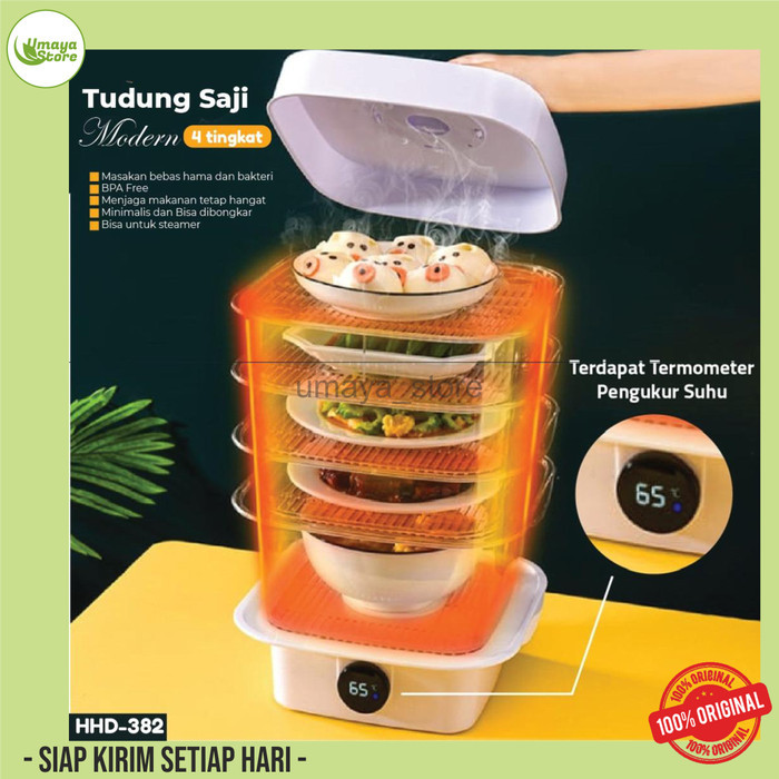 TERBARU rak makanan susun Tudung saji makanan 3 susun & 4 susun modern