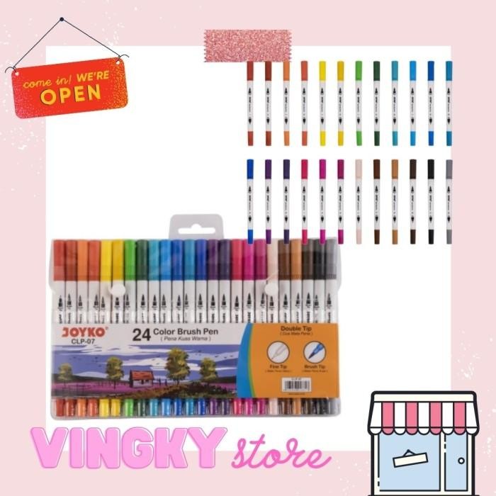 

Color Brush Pen Joyko 24 Warna Clp-07