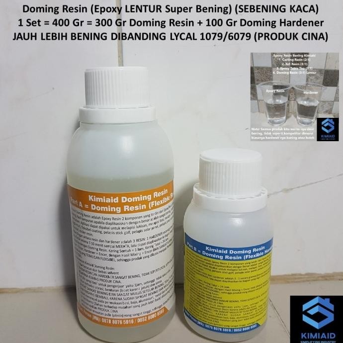 

Promo Doming Resin - 400 Gr Epoxy Resin Bening - Kerajinan Tangan COD