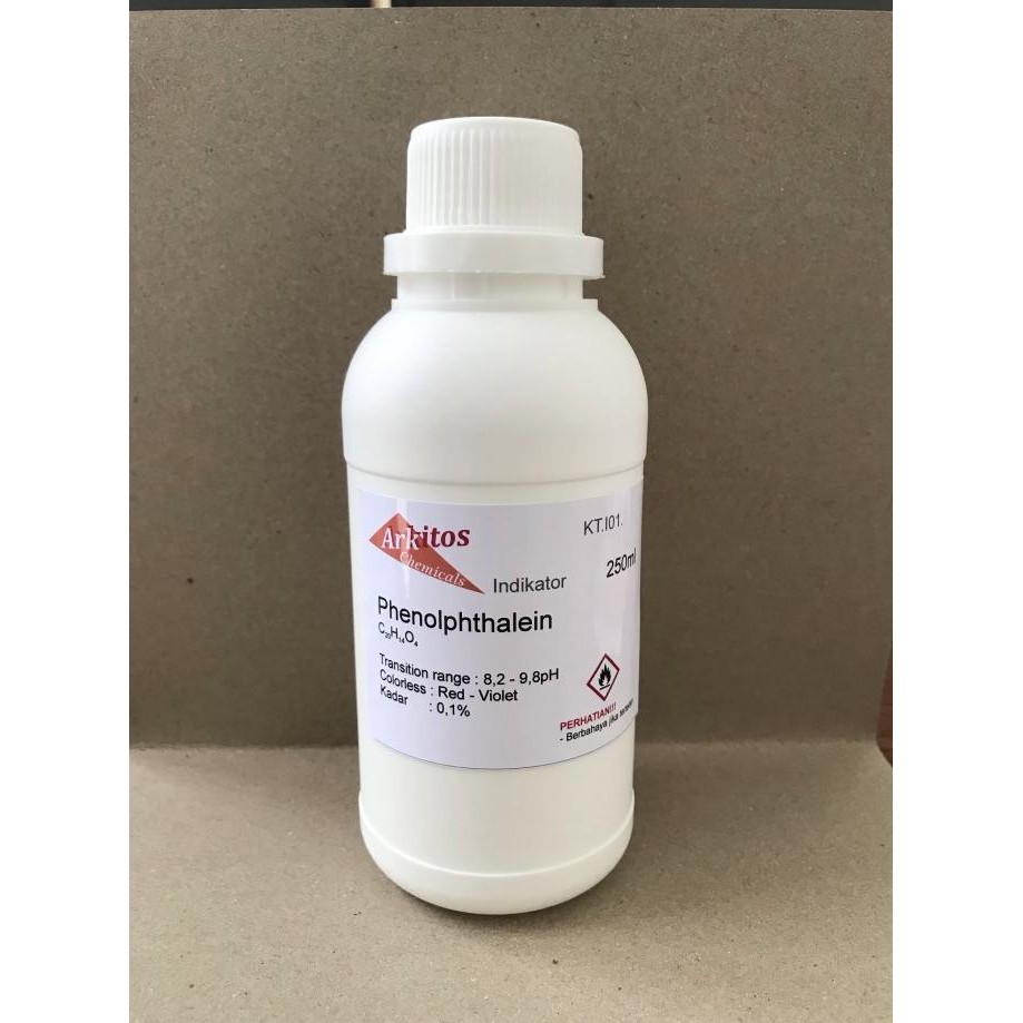 Fenolftalein Indikator 250Ml | Phenolphthalein Original Dan Terpercaya