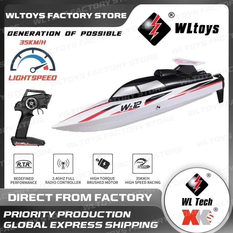 WLtoys WL912 A RC Boat Tahan Air 35Km/H 2.4GHz Perlindungan Terbalik Remote Control WL912A Untuk Kol