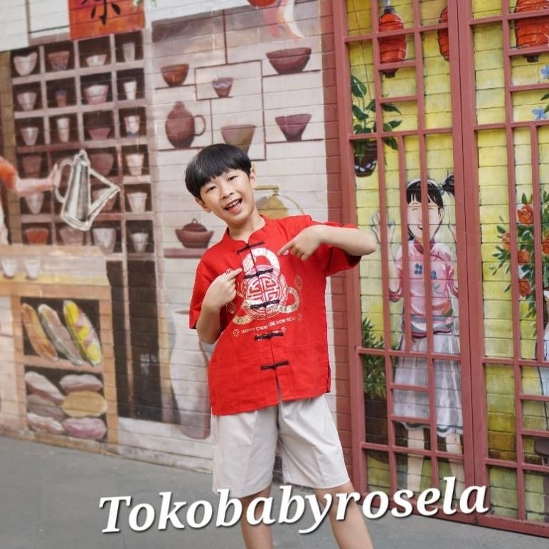 BAJU IMLEK CHEONGSAM ANAK LAKI LAKI