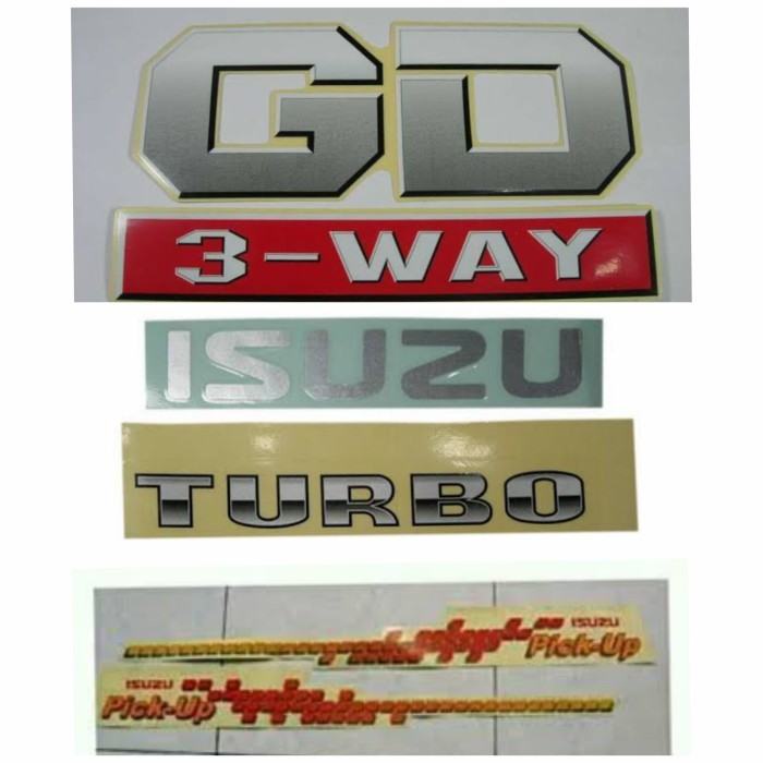 Stiker Isuzu Panther Pick Up Turbo Gd 3Way Original Bebas Ongkir
