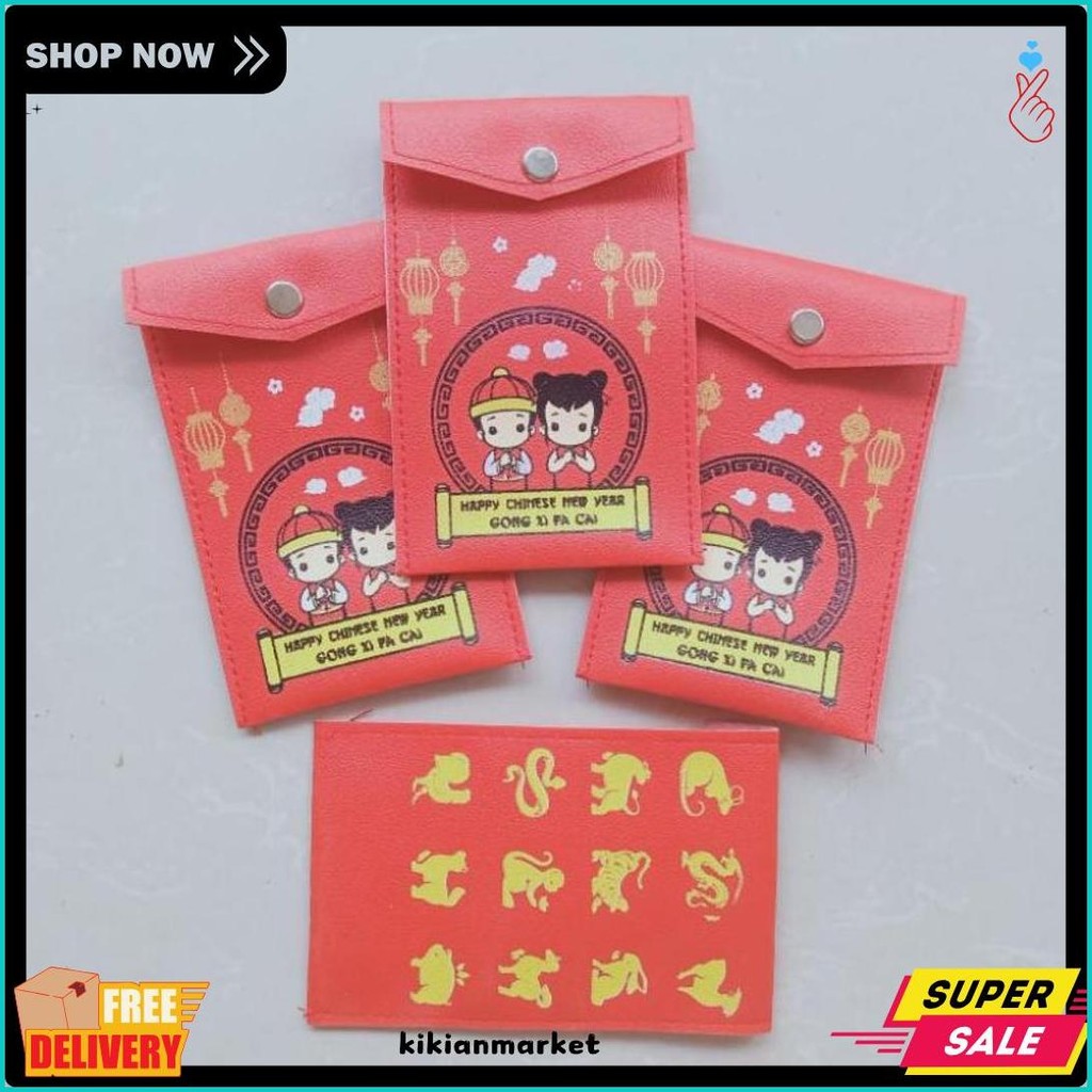 

(Dapat 12 Pcs)Amplop Imlek Potrait / Angpao Gong Xi Fa Cai (6.6)