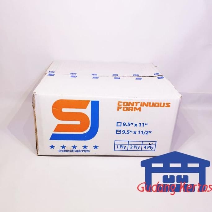 

TERMURAH - CONTINUOUS FORM 9.5 X 11/2 4PLY SJ STANDAR PRS - BAGI 2