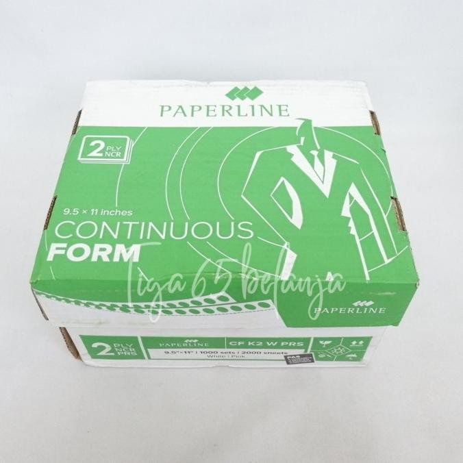 

BEBAS ONGKIR - CONTINUOUS FORM 2PLY I kertas komputer paperline 9.5 X 11 CF K2 W PRS