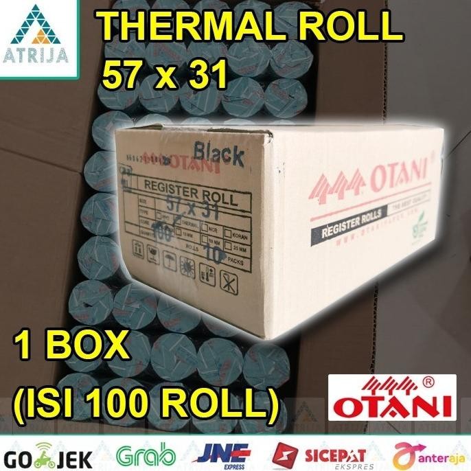 

TERLARIS - 1 Box Coreless 57x30 / 58x30 / 57x31 Kertas Thermal Struk Kasir