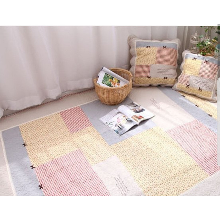 Sholikha - Karpet Shabby Chic 40 X 60 Cm Quilted Cotton High Quality Decoration