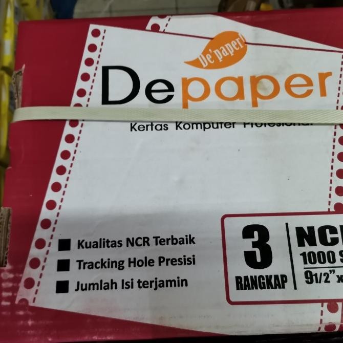 

BEBAS ONGKIR - Continuous Form Depaper 9.5x11, 3 ply Full/ CF Depaper K3 full