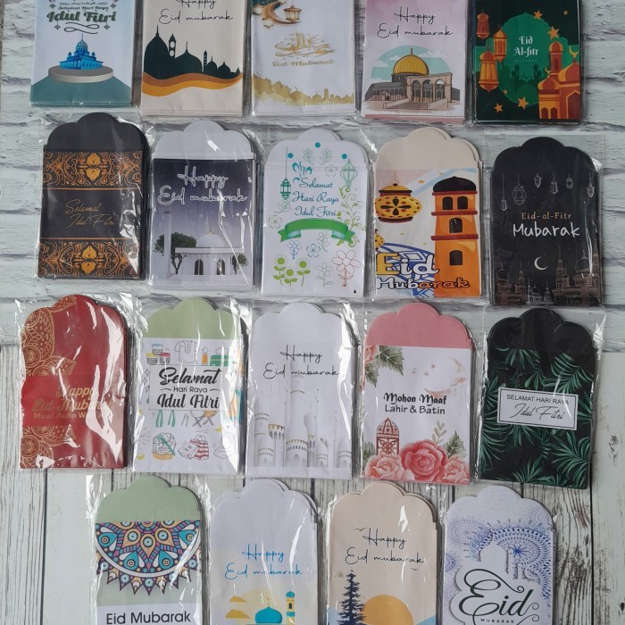

Harga Terbaru 100Pcs Amplop Lebaran Motif Muslim Gbt
