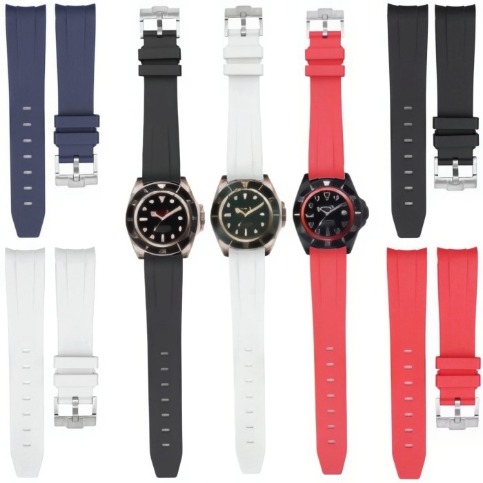 Promo Tali Jam Tangan 21 Mm Replacement Strap Rubber Submarine 8066.21