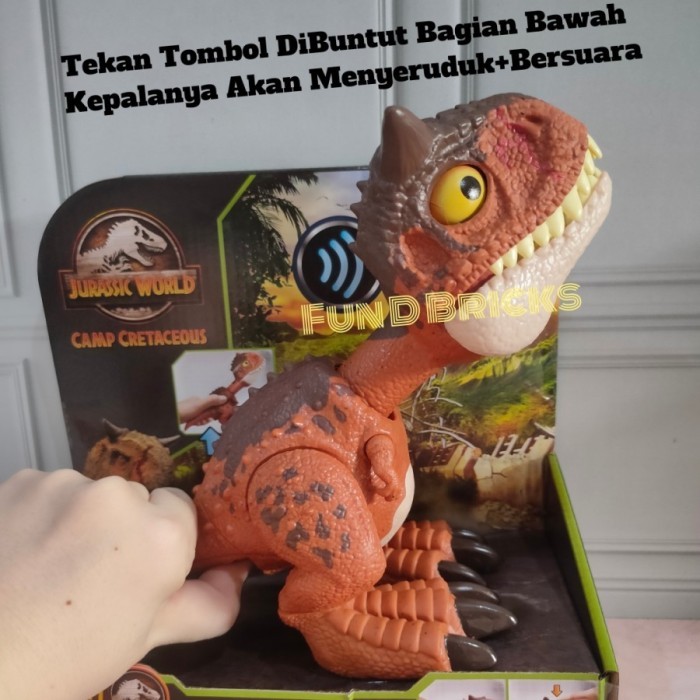 Terbaru.. Jurrasic World Camp Cretaceous Control N Conquer Carnotaurus Toro