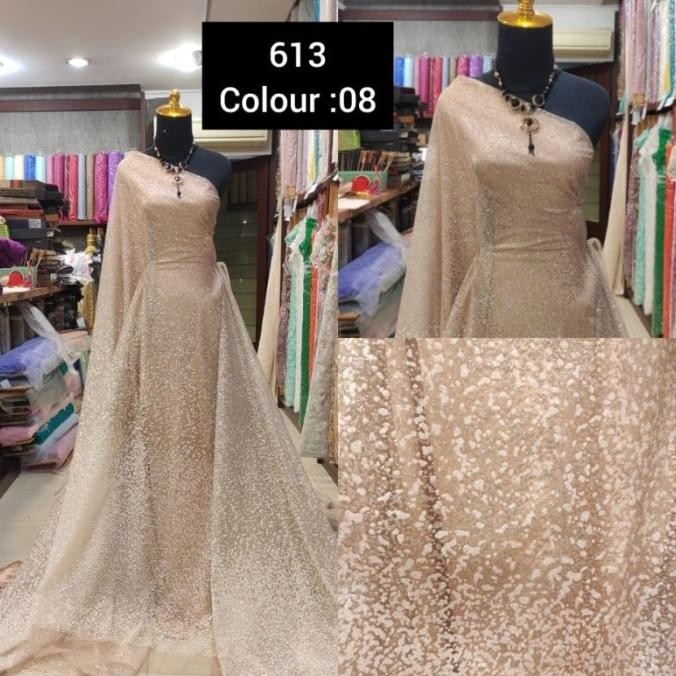 monggo] Kain Tile Sugar Candy Gradasi Ombre Cream - Skin