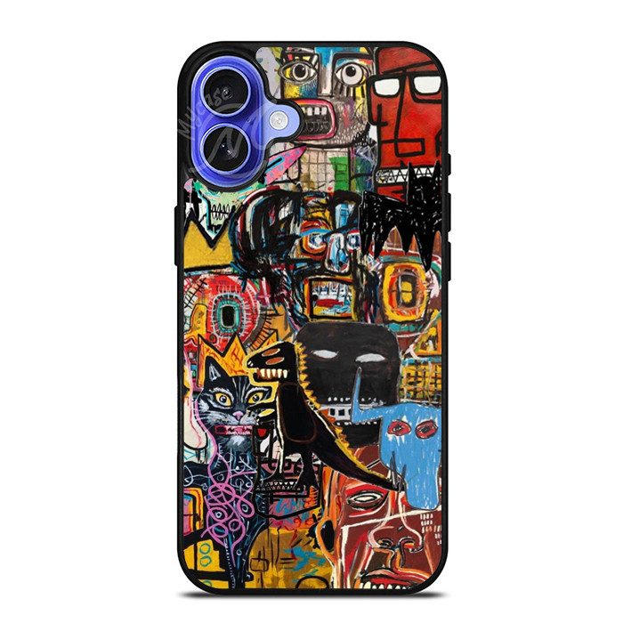 Hybrid Case iphone 17 16 15 14 13 12 11 Pro Max Plus Mini Air X XR XS Max Basquiat Art MC0112