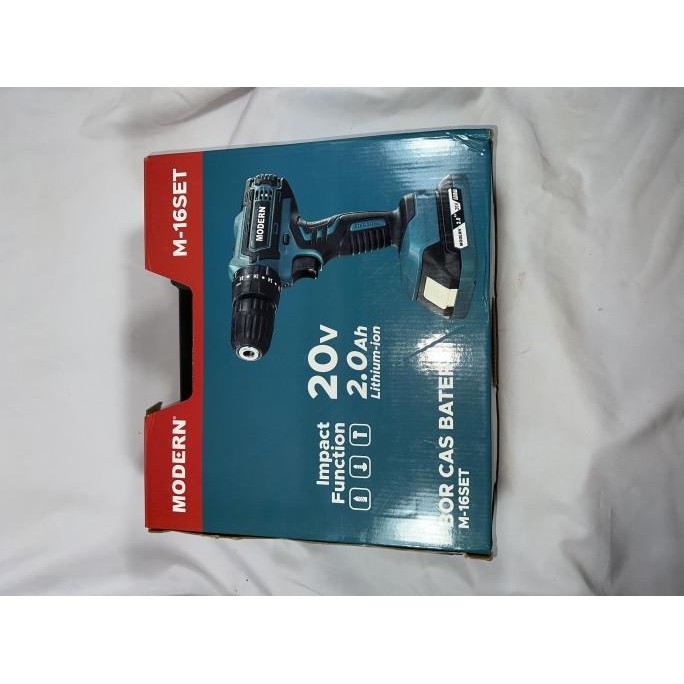 :<:<:<:<] Modern Bor Cordless M-16 Set Bor Baterai 20V