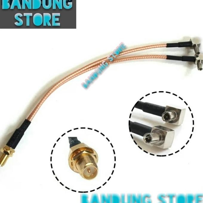 ;&;&;&;&] pigtail ts9 dual port to rp- sma female 50cm