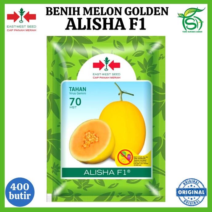 Benih Melon Golden ALISHA F1 400 Butir - Bibit Cap Panah Merah