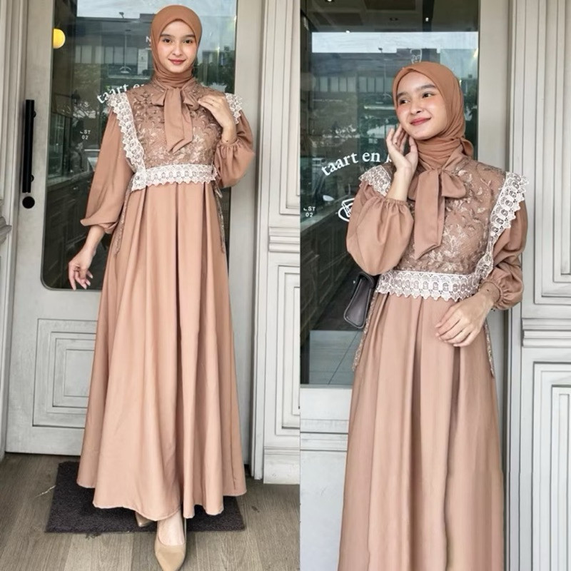 Busana Gsmis Jumbo Cantik Gmis Viral Gamis Abaya Lebaran 2025 Pakaian Import Remaja Cewek Dewasa Gam