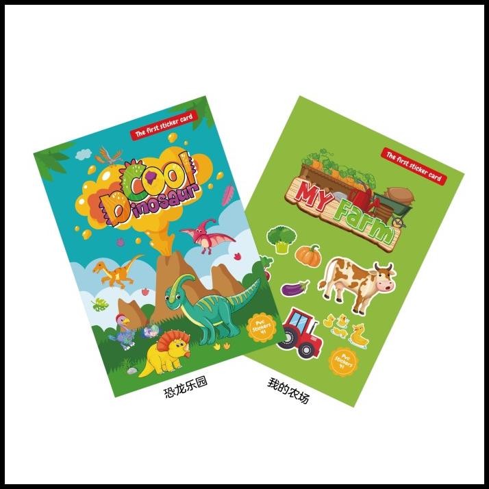 

The First Sticker Card / Sticker Anak Reuseable / Stiker Lucu Karakter
