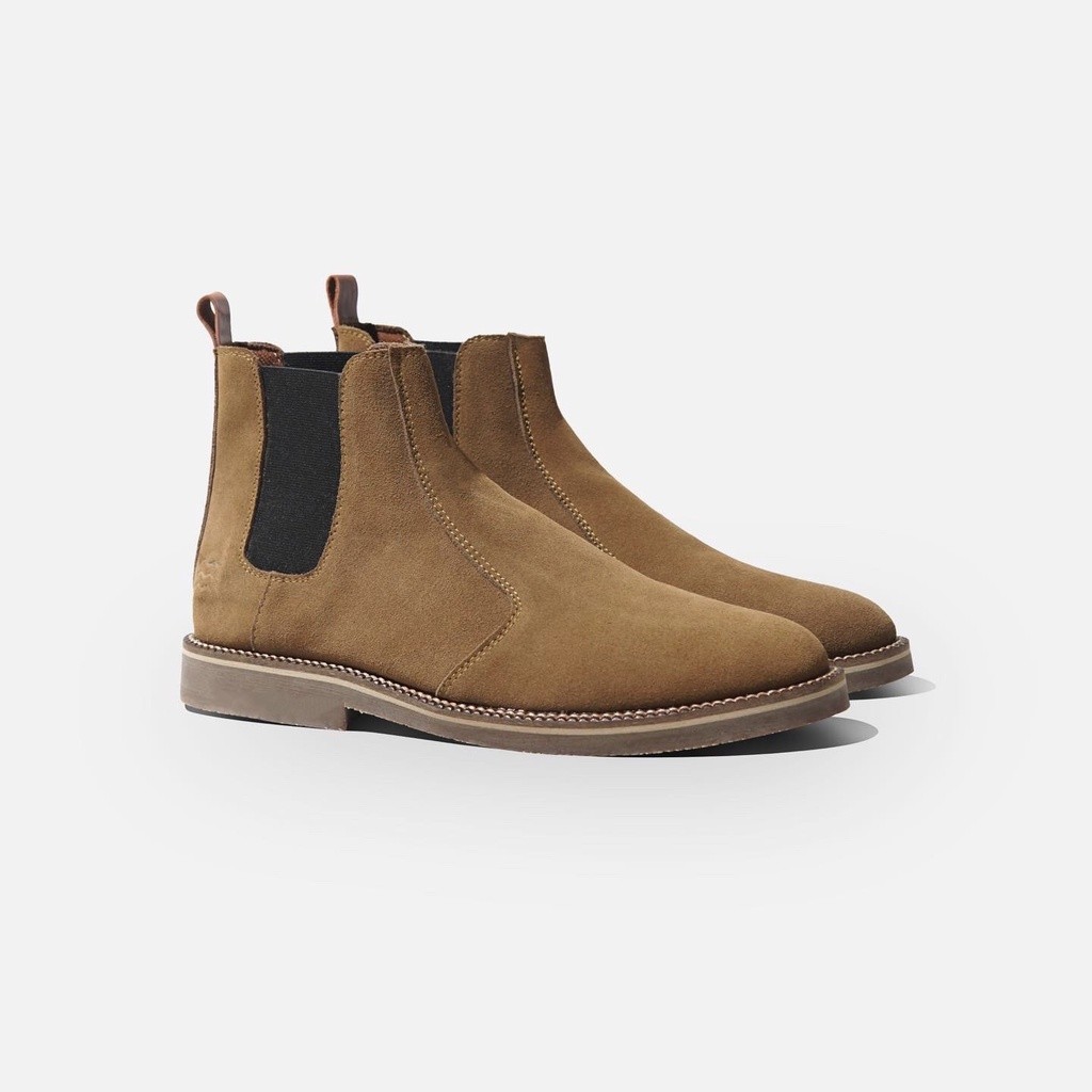 PROMO SEPATU WANITA  HIGHTY Brown Suede Chelsea Boots