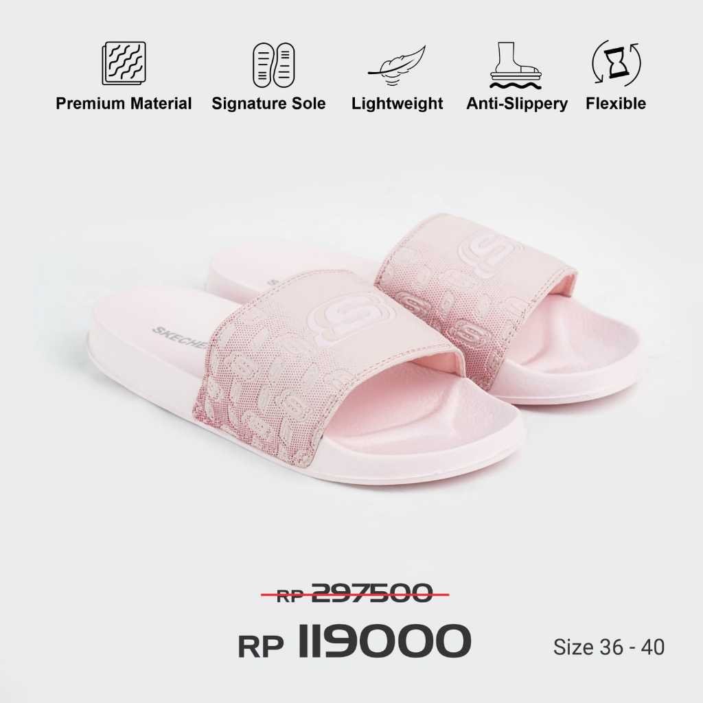SEPATU SANDAL WANITA  Sandal Skechers Wanita Slide Terbaru Sandal Selop Wanita Sendal Cewek