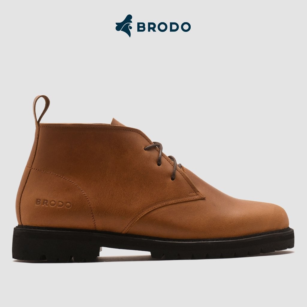 PROMO SEPATU WANITA  BRODO - Siak Boots Vintage Brown Bs
