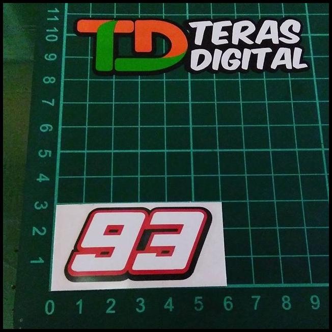 

DISKON CUTTING STICKER 93 6CM MARC MARQUEZ !!!