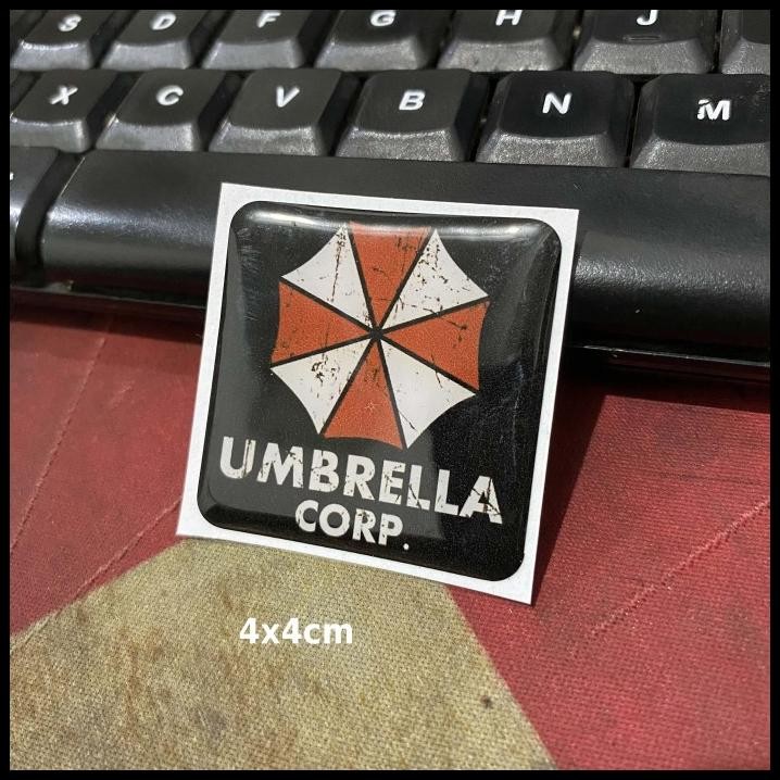 

HOT DEAL STICKER TIMBUL RESIN UMBRELLA CORP VINTAGE LOGO LYCAL 3D KECIL SATUAN !!!