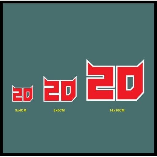 

HOT DEAL CUTTING STICKER 20 FABIO QUARTARARO UK. 5CM, 8CM DAN 14CM