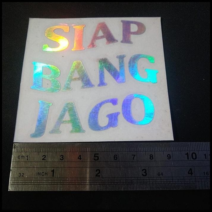 

BEST DEAL CUTTING STICKER HOLOGRAM SIAP BANG JAGO 8X8CM