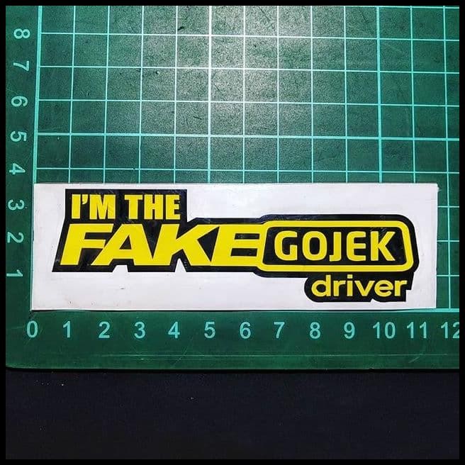

DISKON CUTTING STICKER FAKE GOJEK DRIVER 10X3CM !!!!!