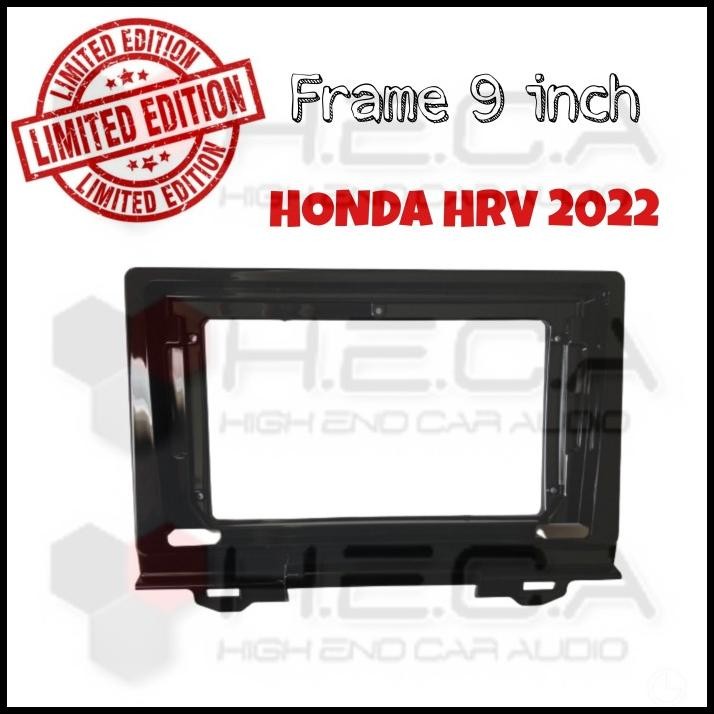 TERMURAH FRAME 9" HRV 2022 ANDROID 9 INCH HEAD UNIT DOUBLE DIN TV TAPE MOBIL 