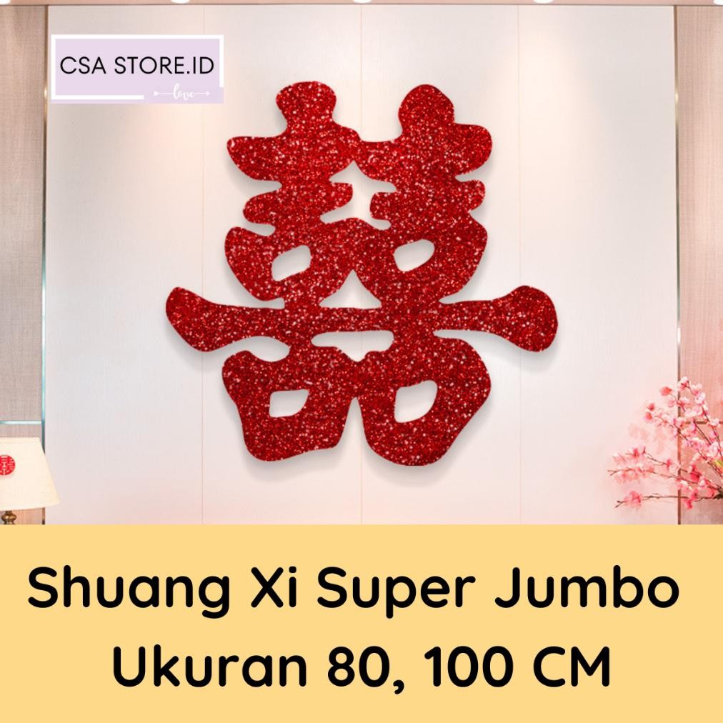 

olp Shuang Xi Gliter Super Jumbo 80 cm / 100 cm Premium (R037-R040)