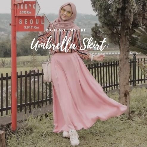 Rok Panjang Polos Mayung Premium Basic Skirt Wolfis Muslimah Murah Kerja Ngantor Kuliah Casual Ootd