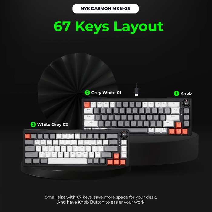Onlyone NYK MKN08 Keyboard Mechanical NYK Nemesis DAEMON MKN-08 MKN 08