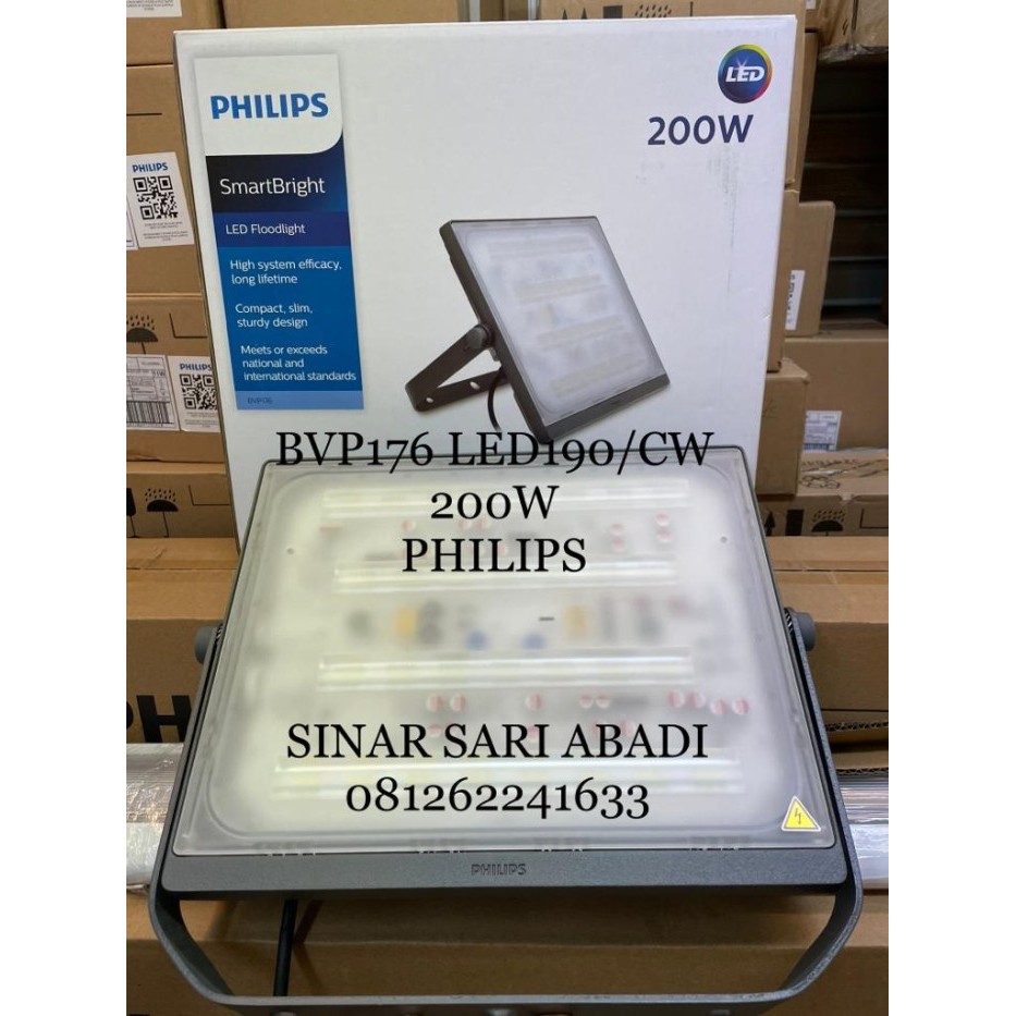 Lampu Sorot LED Philips BVP176 200w Floodlight BVP176 200 Watt PHILIPS